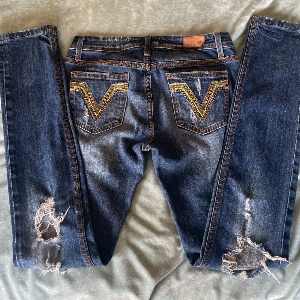 Vigoss The Miami Distressed Skinny Jeans - Picture 3 of 3